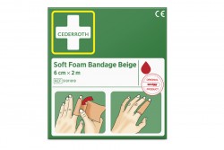 Bandaż piankowy beżowy Cederroth Soft Foam Bandage 6 cm x 2 m REF 51011019